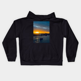 Sunset View Over the Sea in Germany Kids Hoodie